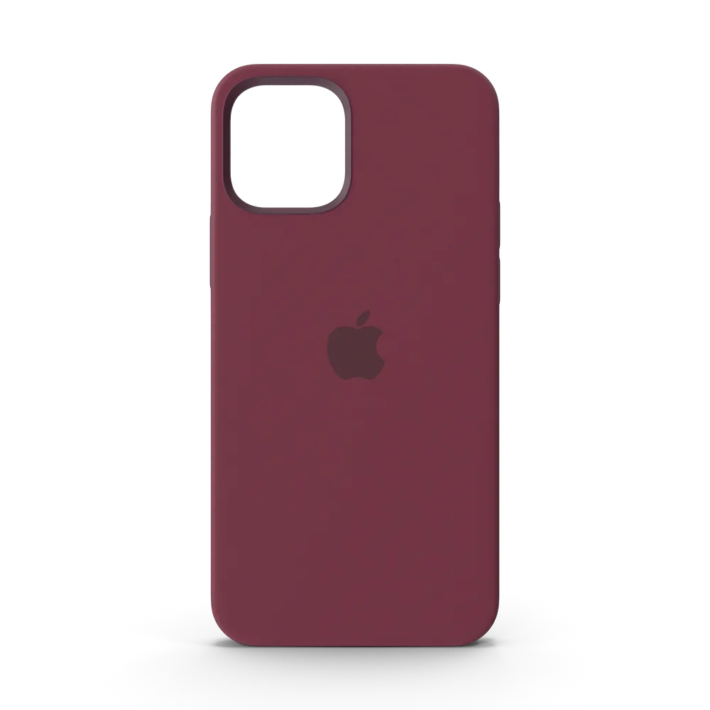 Coque en silicone MagSafe pour iPhone 12 – Prune