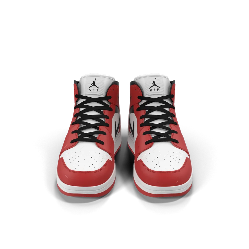 Nike Air Jordan 1 Mid – Rouge et noir