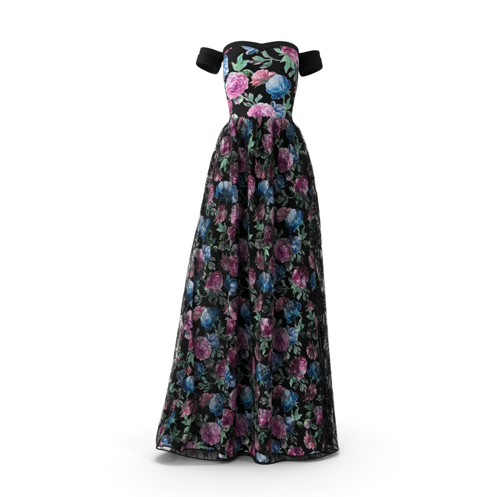Robe longue de soirée noire